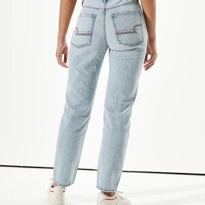 Vintage American Eagle AE '90s Boyfriend Jean Size 0 Light Blue rainbow rare